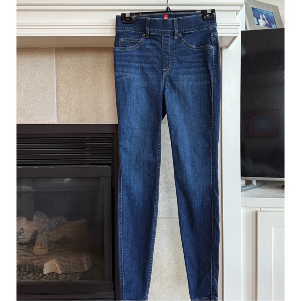 SPANX Women's Dark Blue Ankle Jeans - Picture 3 of 13